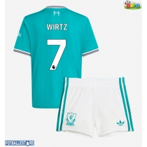 Liverpool Florian Wirtz #7 Tredjedraktsett Barn 2025-26 Kortermet (+ Korte bukser)